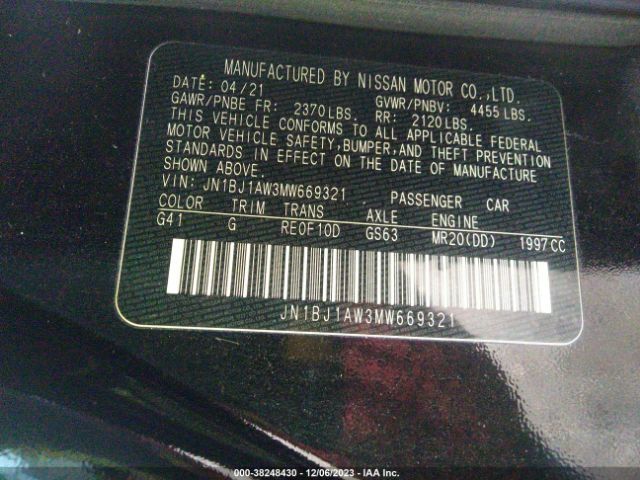 Photo 8 VIN: JN1BJ1AW3MW669321 - NISSAN ROGUE SPORT 