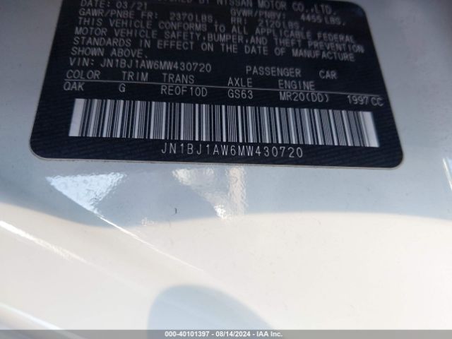 Photo 8 VIN: JN1BJ1AW6MW430720 - NISSAN ROGUE SPORT 