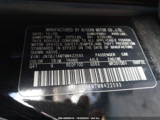 Photo 8 VIN: JN1BJ1AW7MW422593 - NISSAN ROGUE SPORT 