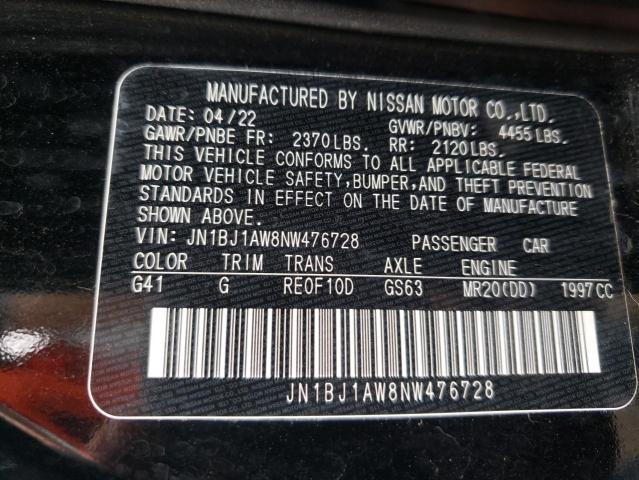 Photo 12 VIN: JN1BJ1AW8NW476728 - NISSAN ROGUE SPOR 