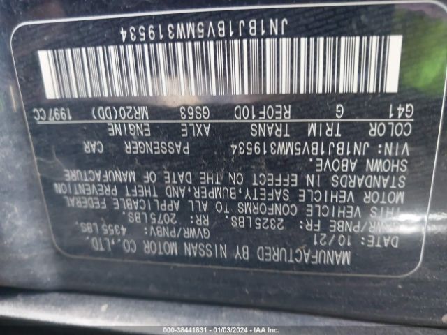 Photo 8 VIN: JN1BJ1BV5MW319534 - NISSAN ROGUE SPORT 