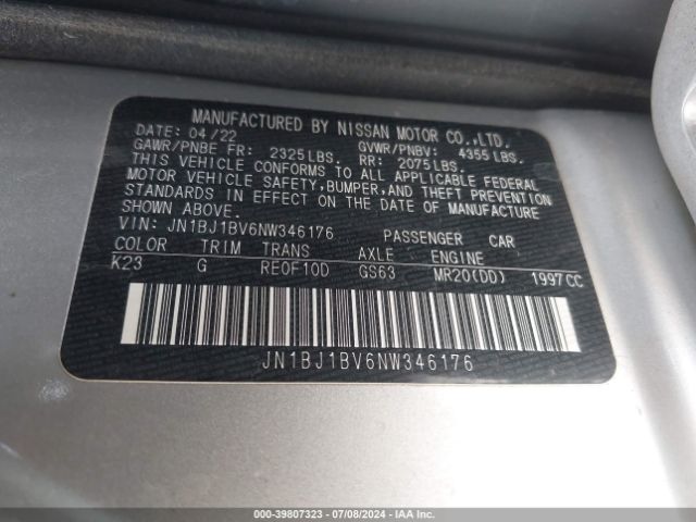 Photo 8 VIN: JN1BJ1BV6NW346176 - NISSAN ROGUE SPORT 