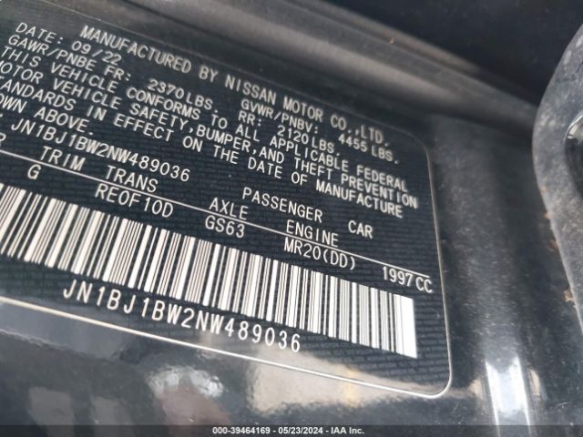 Photo 8 VIN: JN1BJ1BW2NW489036 - NISSAN ROGUE SPORT 