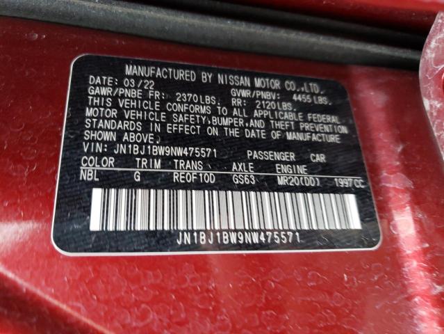 Photo 12 VIN: JN1BJ1BW9NW475571 - NISSAN ROGUE 