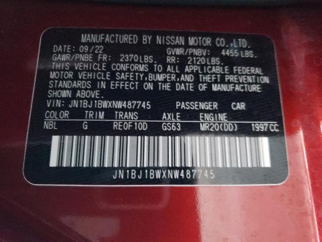 Photo 11 VIN: JN1BJ1BWXNW487745 - NISSAN ROGUE 