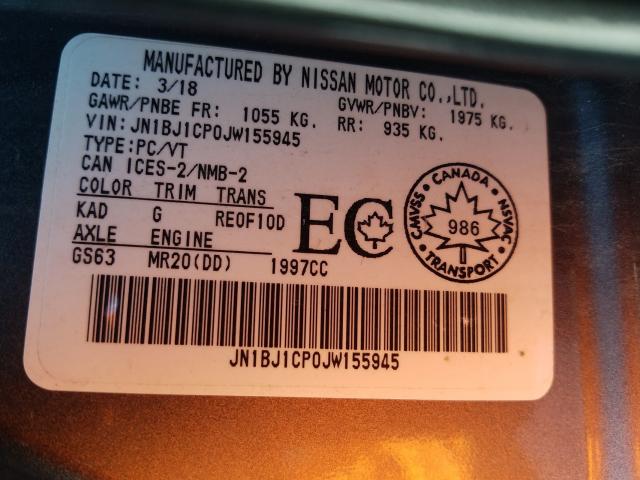 Photo 9 VIN: JN1BJ1CP0JW155945 - NISSAN QASHQAI 