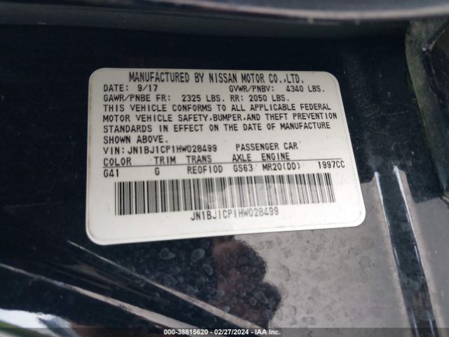 Photo 8 VIN: JN1BJ1CP1HW028499 - NISSAN ROGUE SPORT 