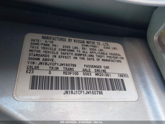 Photo 8 VIN: JN1BJ1CP1JW160796 - NISSAN ROGUE SPORT 