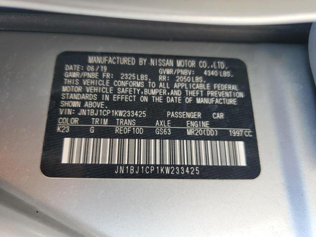 Photo 12 VIN: JN1BJ1CP1KW233425 - NISSAN ROGUE 