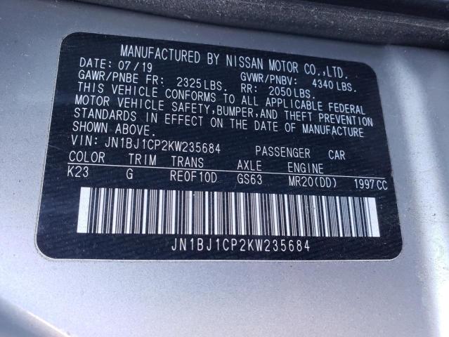 Photo 9 VIN: JN1BJ1CP2KW235684 - NISSAN UK 