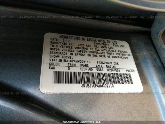 Photo 8 VIN: JN1BJ1CP4HW002110 - NISSAN ROGUE SPORT 