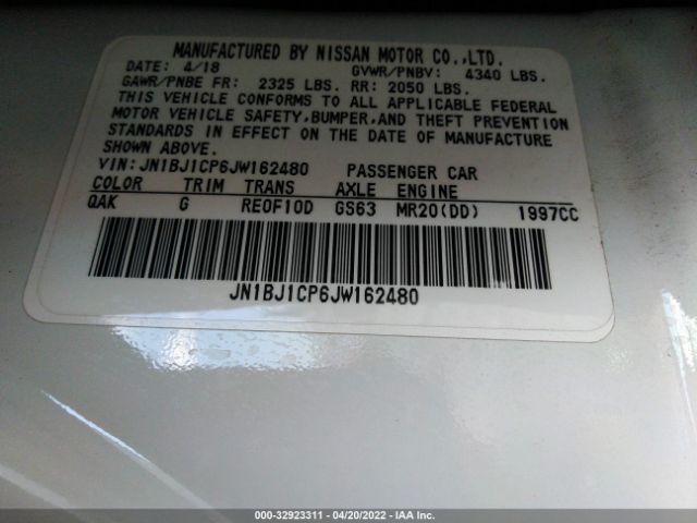 Photo 8 VIN: JN1BJ1CP6JW162480 - NISSAN ROGUE SPORT 