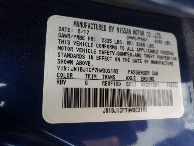 Photo 9 VIN: JN1BJ1CP7HW002182 - NISSAN ROGUE SPORT 