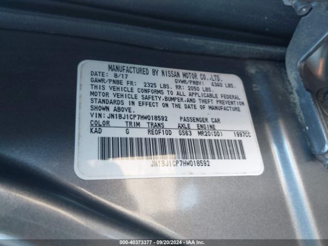 Photo 8 VIN: JN1BJ1CP7HW018592 - NISSAN ROGUE SPORT 