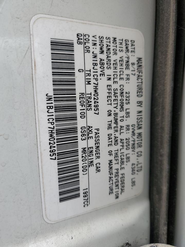 Photo 12 VIN: JN1BJ1CP7HW024957 - NISSAN ROGUE 