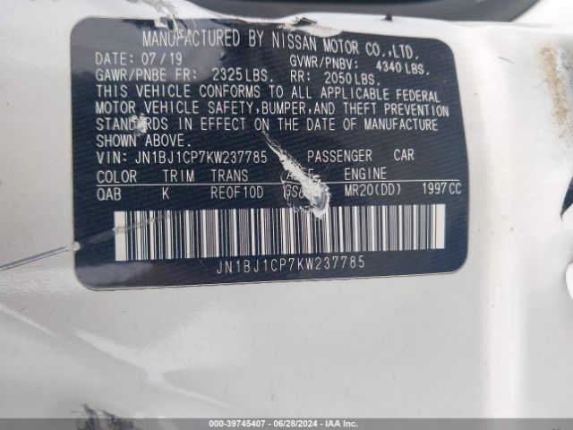 Photo 8 VIN: JN1BJ1CP7KW237785 - NISSAN ROGUE SPORT 