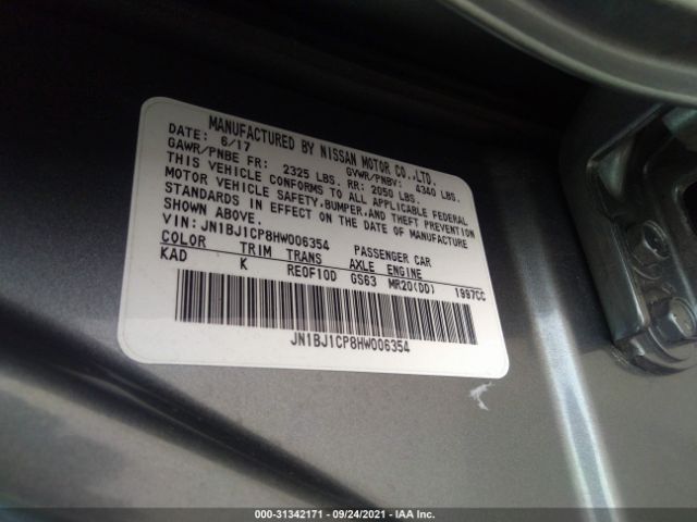 Photo 8 VIN: JN1BJ1CP8HW006354 - NISSAN ROGUE SPORT 