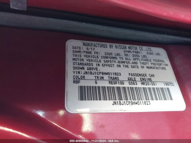 Photo 8 VIN: JN1BJ1CP9HW011823 - NISSAN ROGUE SPORT 