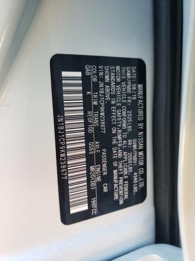 Photo 9 VIN: JN1BJ1CP9KW238677 - NISSAN ROGUE SPOR 