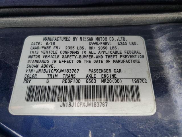 Photo 11 VIN: JN1BJ1CPXJW183767 - NISSAN ROGUE 