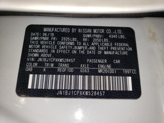 Photo 12 VIN: JN1BJ1CPXKW528457 - NISSAN ROGUE SPOR 