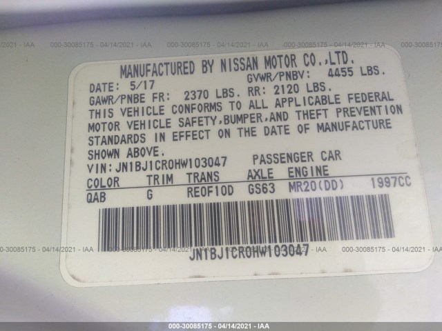 Photo 8 VIN: JN1BJ1CR0HW103047 - NISSAN ROGUE SPORT 