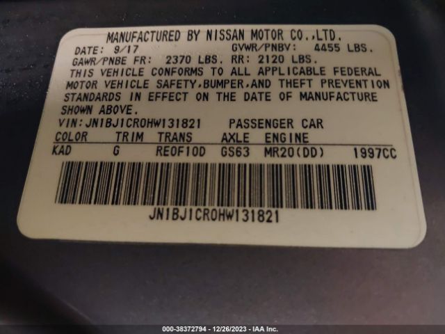 Photo 8 VIN: JN1BJ1CR0HW131821 - NISSAN ROGUE SPORT 