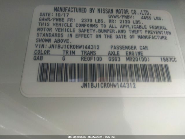 Photo 8 VIN: JN1BJ1CR0HW144312 - NISSAN ROGUE SPORT 