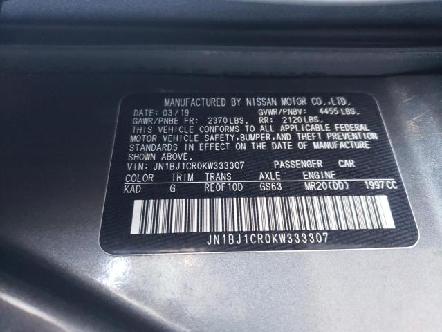 Photo 12 VIN: JN1BJ1CR0KW333307 - NISSAN ROGUE 