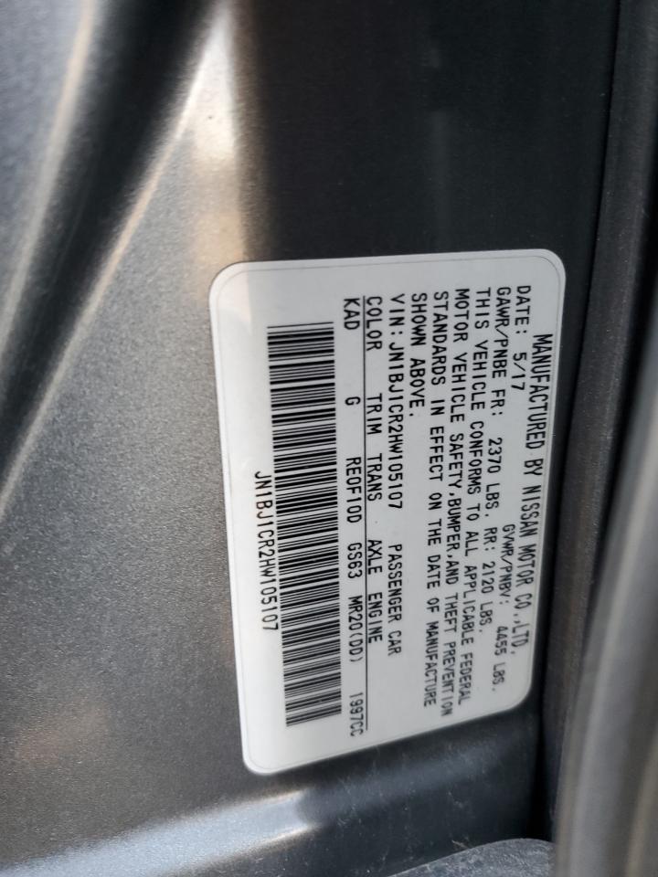 Photo 11 VIN: JN1BJ1CR2HW105107 - NISSAN ROGUE 