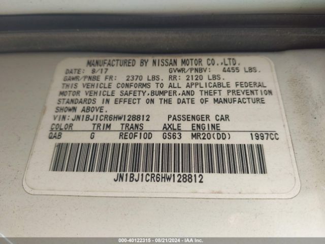 Photo 8 VIN: JN1BJ1CR6HW128812 - NISSAN ROGUE SPORT 