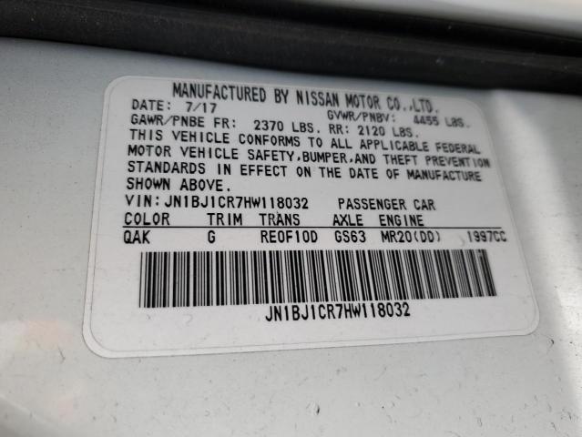 Photo 12 VIN: JN1BJ1CR7HW118032 - NISSAN ROGUE SPOR 