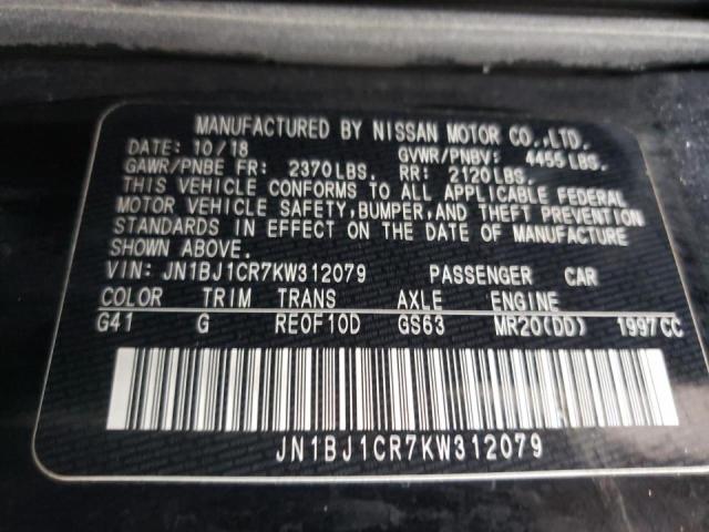 Photo 12 VIN: JN1BJ1CR7KW312079 - NISSAN ROGUE SPOR 