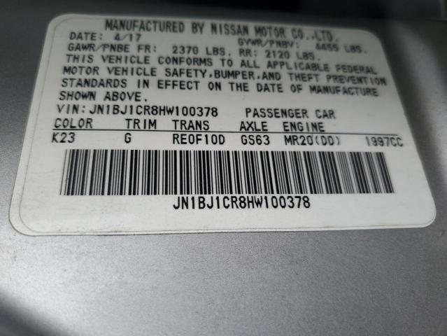 Photo 13 VIN: JN1BJ1CR8HW100378 - NISSAN ROGUE 