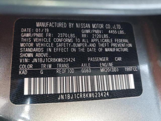 Photo 9 VIN: JN1BJ1CR8KW623424 - NISSAN ROGUE SPOR 