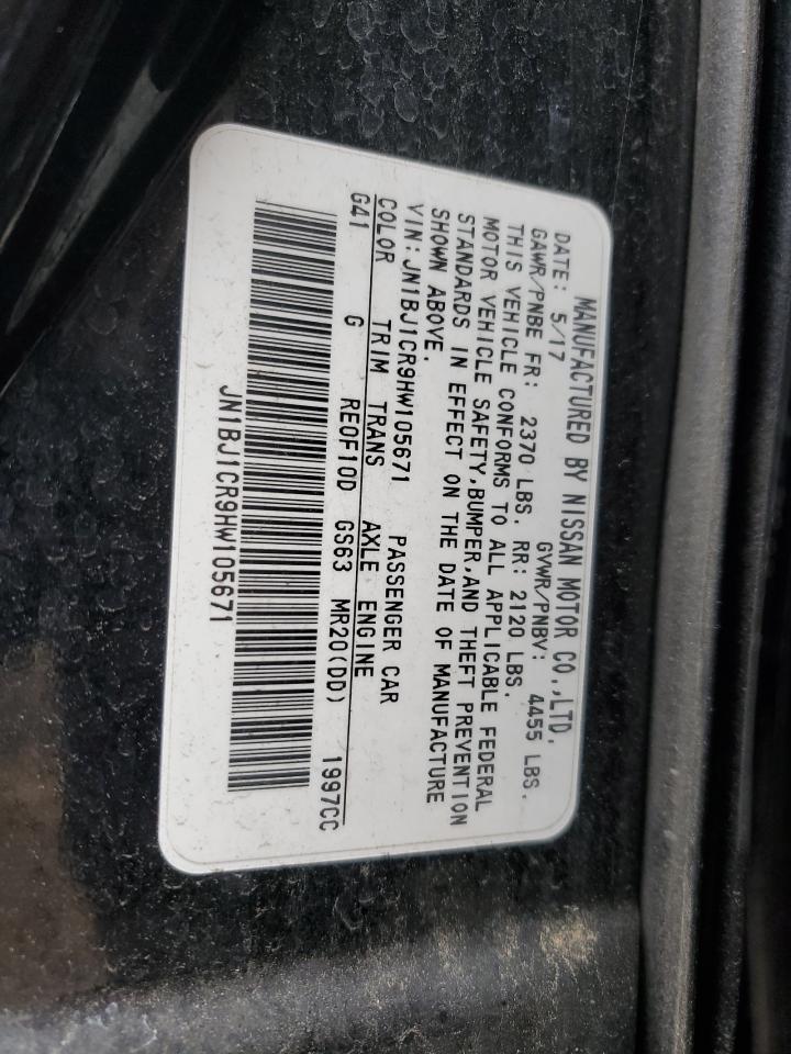 Photo 11 VIN: JN1BJ1CR9HW105671 - NISSAN ROGUE 