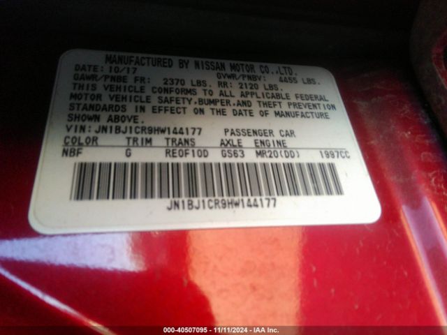 Photo 8 VIN: JN1BJ1CR9HW144177 - NISSAN ROGUE SPORT 