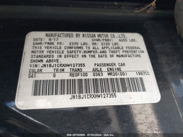 Photo 8 VIN: JN1BJ1CRXHW127355 - NISSAN ROGUE SPORT 