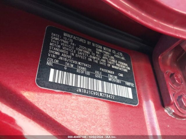 Photo 8 VIN: JN1BJ1CV0LW278422 - NISSAN ROGUE SPORT 