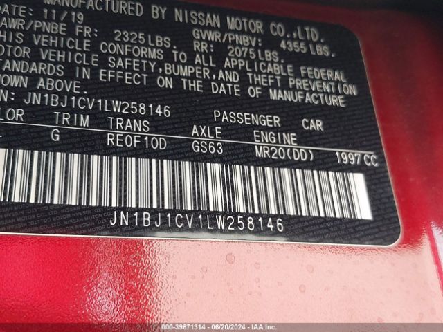 Photo 8 VIN: JN1BJ1CV1LW258146 - NISSAN ROGUE SPORT 