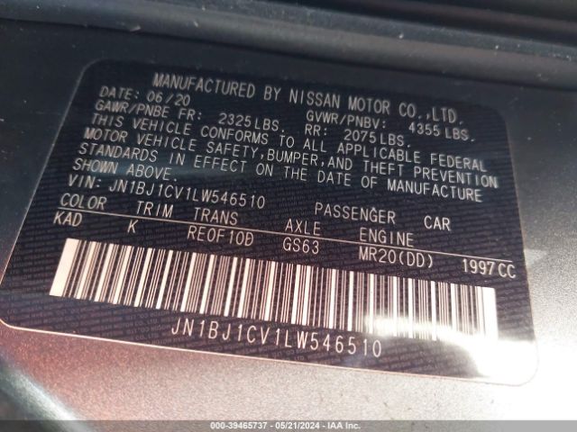 Photo 8 VIN: JN1BJ1CV1LW546510 - NISSAN ROGUE SPORT 