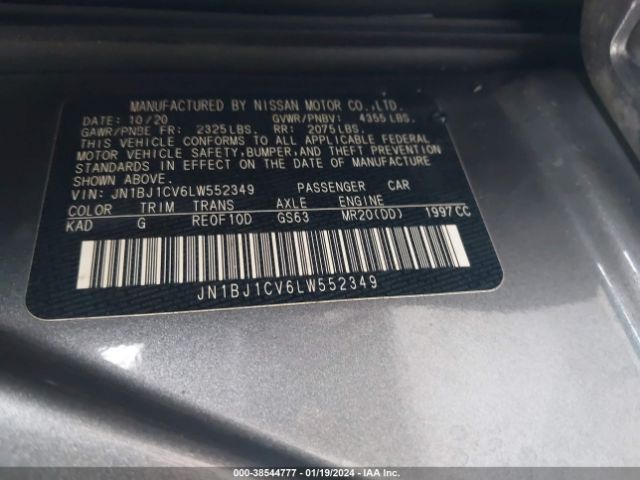 Photo 8 VIN: JN1BJ1CV6LW552349 - NISSAN ROGUE SPORT 