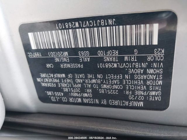 Photo 8 VIN: JN1BJ1CV7LW268101 - NISSAN ROGUE SPORT 