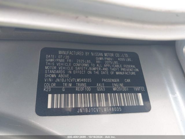 Photo 8 VIN: JN1BJ1CV7LW548035 - NISSAN ROGUE SPORT 