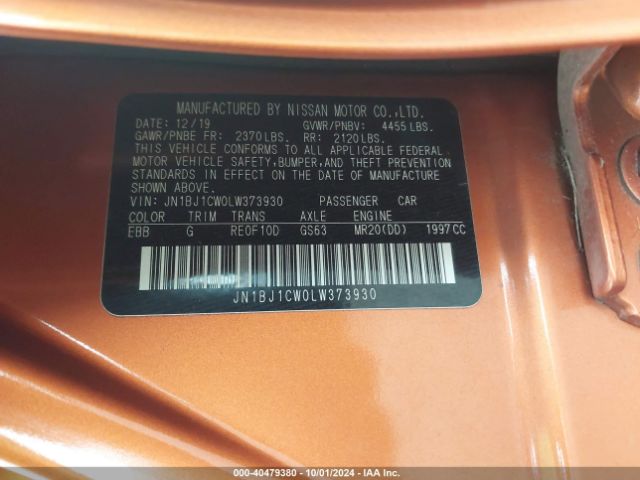 Photo 8 VIN: JN1BJ1CW0LW373930 - NISSAN ROGUE SPORT 