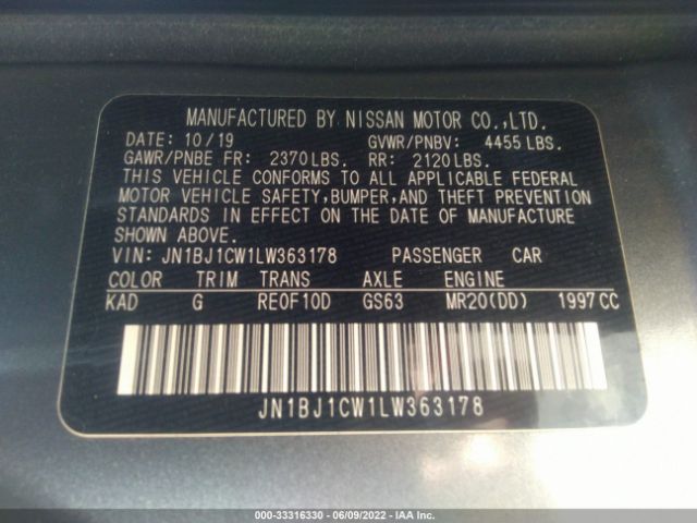 Photo 8 VIN: JN1BJ1CW1LW363178 - NISSAN ROGUE SPORT 