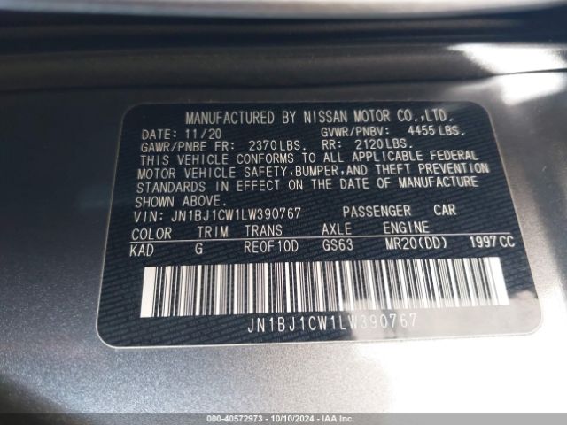 Photo 8 VIN: JN1BJ1CW1LW390767 - NISSAN ROGUE SPORT 