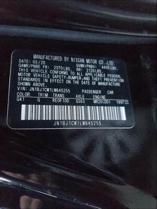 Photo 9 VIN: JN1BJ1CW1LW645255 - NISSAN ROGUE SPOR 