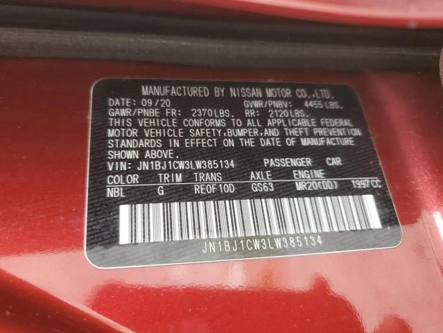 Photo 11 VIN: JN1BJ1CW3LW385134 - NISSAN ROGUE SPOR 