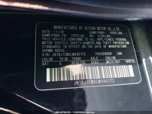 Photo 8 VIN: JN1BJ1CW3LW390172 - NISSAN ROGUE SPORT 